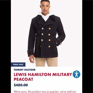 Lewis Hamilton Peacoat by Tommy Hilfiger!
